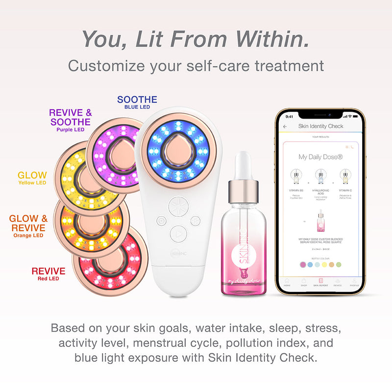 Tri-Light™ +SABI AI LED Facial Device | At-Home Detox Facial Set