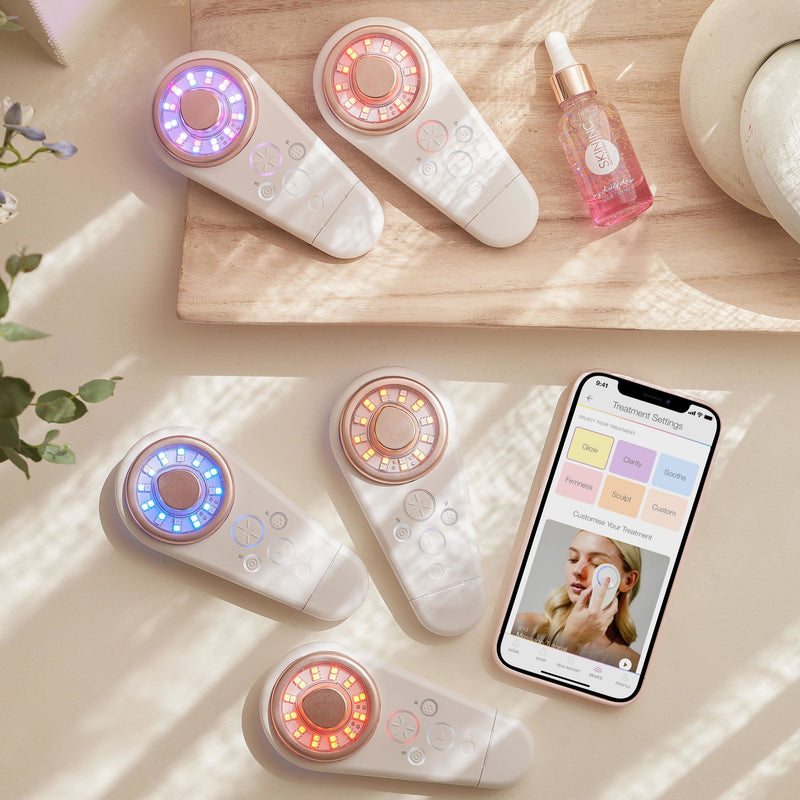 Tri-Light™ +SABI AI LED Facial Device | At-Home Detox Facial Set