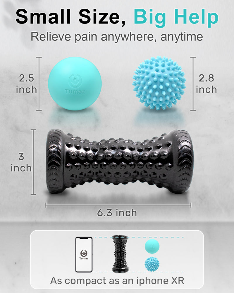 Massage Ball & Foot Roller 3-in-1 Set
